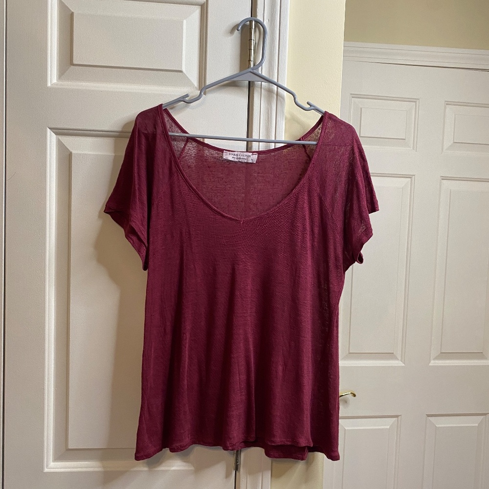 Haris, T-Shirt -The Collection, Size Medium, Burgundy